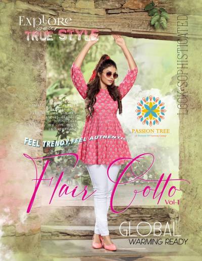 Flair Cotto Vol 1 By Passion Tree Fancy Cotton Short Top Collection